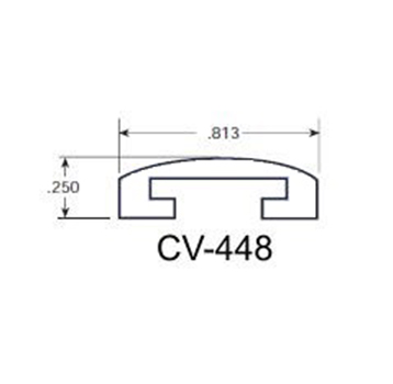  - Aluminum Guide Wearstrip CV448