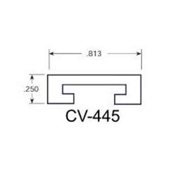  - Aluminum Guide Wearstrip CV445